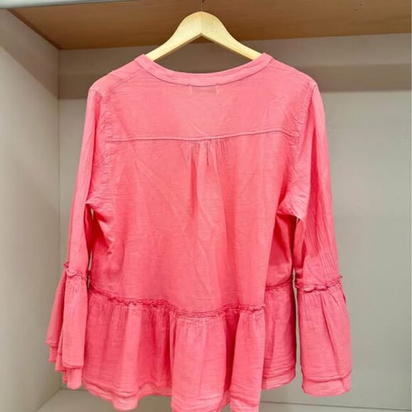 Pink cotton blouse. - Picture 2 of 4